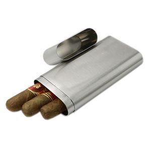 304 Soporte de caja de caja de cigarros de acero de acero inoxidable 3 PCS TUBOS VIAJE ACCESORIOS DE HUMADOR