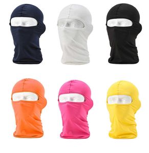 Máscaras de bicicleta máscara de máscara de esqui preto Lycra Motorcyc para homens Mulheres máscara facial completa Balaclava Ciclismo Ski Cap bap de inverno máscara de neve de neve Bike Outdoor L221014