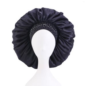 Ball Caps Sleep Wide-brimmed Band Hat Cap Satin Solid Women's Chemotherapy Hair Breast Cancer Baseball For Women Stretch Fit