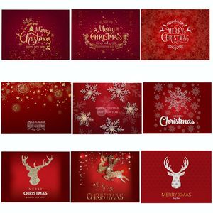 Table Mats Christmas Mat Tree Kitchen Decoration Placemat Santa Claus Napkin For Wedding Dining Accessories