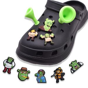 Charms Shoe Cartoon Pvc Croc Decoration Bluckle Charm Akcesoria