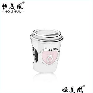 Charms 100% 925 Sterling Sier Machen Sie eine Pause Kaffee Tasse Charm Fit Original Europäisches Armband Fashion Schmuckzubehör fallen DHXPX DHXPX