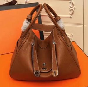 5a SUPERB new top women's real leather bag lychee cowhide doctor handbag shoulder purse top craft all lindys handmade handbags classic style is the most famous-02