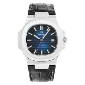 Mäns automatiska mekaniska klocka 40mm All rostfritt stål Simning Watch Sapphire Luminous Watch Business Leisure Luxury