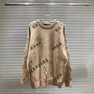 Woman Sweter Man Man Męskie swetry dla mężczyzn dla mężczyzn Kobiety Załoga szyi czarny pullover litera haft haftowy różowy ubrania top senior klasyczny 20ss fioletowy