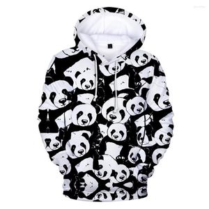 Felpe con cappuccio da uomo Felpa con cappuccio stile Felpa casual Pullover moda uomo e donna Cute Panda Maglione stampato 3d Harajuku Street Family Top