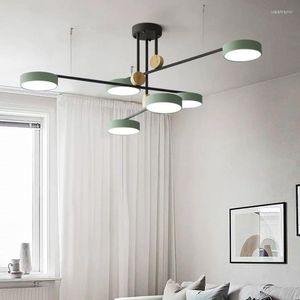 Pendant Lamps Nordic Hanglamp Deco Chambre Crystal Home Decoration E27 Light Fixture Restaurant Lustre Pendente