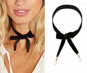 H￤nge halsband kvinnor svart sammet kedja choker uttalande krage halsband gotiska runda burlesk repsmycken