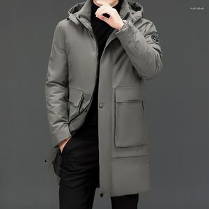 Men's Down MenTop Grade Winter Designer Brand Long Casual Fashion Parka Jacket Men Windbreaker Outerwear Thicken Heavy Coats Clothes