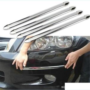 Car Stickers 4X Car Suv Edge Anticollision Strip Bumper Protector Protective Guard Bar Antirub Scrape Retail Crash Styling Modings D Dhtx2