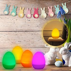 Table Lamps 1pcs Led Simulation Egg Lighting Easter Candle Night Light Battery Powered Christmas Home Room Wedding Decor Supply Gift