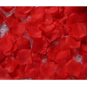 Dekorativa blommor Pack med 1000 Artificial Rose Petals Wedding Bridal Birthday Simulation Centerpieces Decoration Handikraft Tillbehör