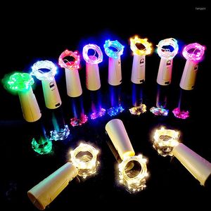 Strings 3Pcs Wine Cork 20LEDS Bar Birthday Party Wedding Celebration Holiday Christmas AG13 Button Battery 2M With 3 Batteries