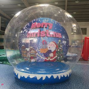 Utomhusaktiviteter 2022 Ny Xmas dekoration Snow Ball 3M Dia Human Size Snow Globe Photo Booth Anpassad bakgrund Julg￥rd Clear Bubble Dome