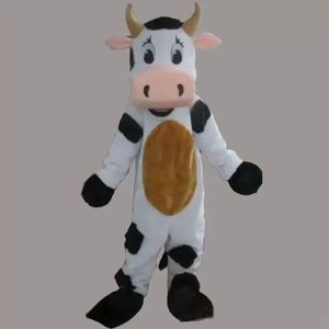 2022 Factory Direct Sale Cow Mascot Costume Halloween Party Dress Adult Size