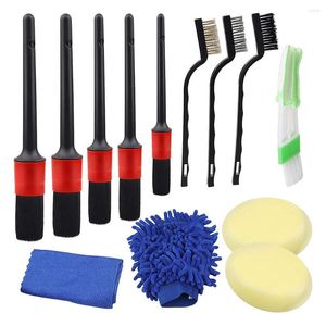 Car Washer 13pcs Automobile Detail Cleaning Brush Cleaner Air Outlet Rim Dust Remover