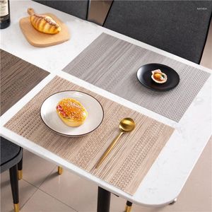 Table Mats Miflame Set Of 4 PVC Placemat For Dining Mat Linens Place Accessories Cup Wine Decorative Placemats