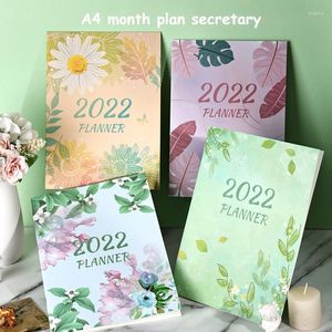 Planner Flower Wzór wielofunkcyjny notebook roczny plan miesięczny harmonogram książki