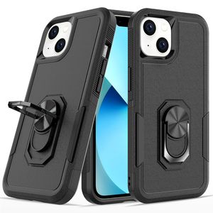 Commuter Military 2in1 Hybrid Ring Stand Cases Magnetic Car Mount Shockproof Rugged Cover For iPhone 14 13 Pro Max 12 11 XR XS 8 Plus Samsung S20 S21 FE S22 Ultra