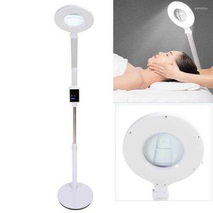 Makeup Brushes Easy To Wear Magnifier Floor Lamp 3000MAH 4000K Foldable Stable Adjustable LED Light With 130pcs Chips Eye Shadow