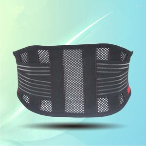 Belts TJ-TingJun Steel Lumbar Support Girdle High Elastic Breathable Mesh Health Care With Waist Brace