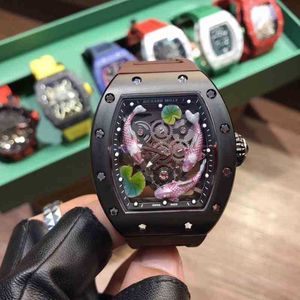Luksusowe mechaniki męskie Watch Business Rekret RM030 Automatyczne mechaniczne stalowe trendy zegarowe