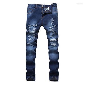Calça jeans masculina calça masculina Fashion Hole Cool Collepers For Guys Europe America Style Plus Size Ripped