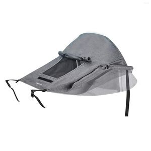 Barnvagnsdelar solskugga baby täckning vattentät blackout blind anti-uv skydd pram canopy sunshade med nät