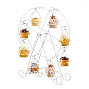 Bakeware Tools Ferris Wheel Rotatable Cake Stands 8 Cups Pastry Home Cupcake Holder Party Supplies