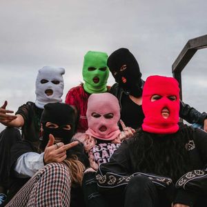 Capitões de ciclismo Máscaras de cor sólida face completa festa de hip hop máscara de esqui chapéu exército cs cs à prova de vento inter -quente u unisex acessórios l221014