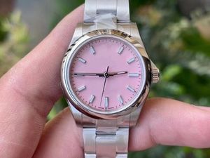 Herrkvinna titta 31mm 41mm rosa siffra ansiktsdatum automatiskt mekanisk klockvattenbest￤ndig safirglas 2813 steel st￥lklockor Montre de luxe