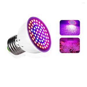 Grow Lights E27 220V LED Plant Cup 80 pärlor tillväxtlampa lampan inomhus full spektrum för blommorhydroponiska odlingslampor