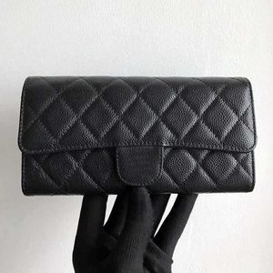 Borse da sera Portafoglio in pelle da donna di alta qualità Pochette Portamonete in pelle bovina Portafoglio lungo a conchiglia Portafoglio in caviale Borsa a forma di palla Chiave L221014