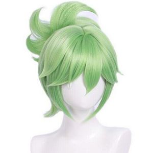 Anime Genshin Impact Cartoon Otaku Harajuku Cosplay Fashion Hairpipe Wig