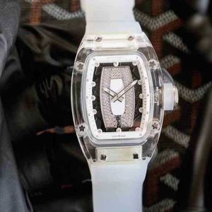 Luxury Mechanics Watches Wristwatch Wine Barrel Leisure Business Watch Rm07-03 Fully Automatic Mechanical Crystal Case Tape Femal