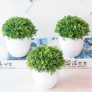 Kwiaty dekoracyjne sztuczne rośliny bonsai małe doniczka Fałszywe ozdoby doniczkowe do dekoracji domowej el ogród prezent mini askape
