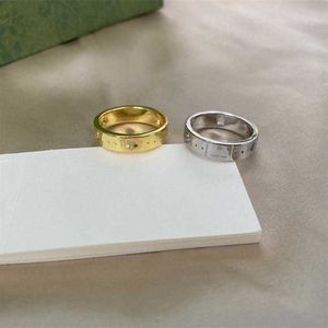 Pierścienie zespołowe najlepsze projektant Pierścień Pierścień Osobowość Modna Moda Wysokiej jakości srebrna dostawa biżuterii 247H