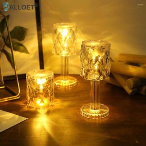 Table Lamps Mini LED Luminous Projection Light Bedside Desk Lamp Atmosphere Cafe Bar Christmas Party Home Decoration Night Lights