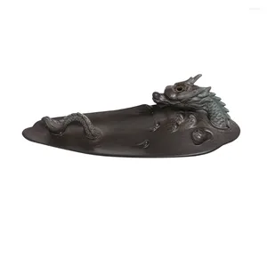 Lâmpadas de fragrâncias 1pc Cerâmica Artesanato Desktop Incense Holder Delicate Dragon Burning Base