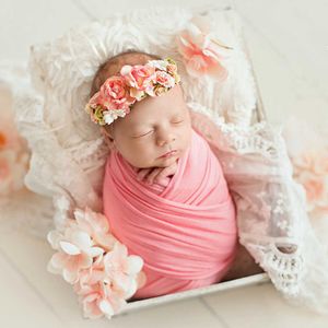 Abiti da battesimo Neonato Fotografia Seta Slippery Traceless Wrapping per la memoria dei bambini Baby Photography Elastic Wrapping Prop Accessori T221014