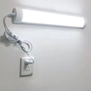 White Home Lighting Energy-saving Bedroom LED Light Tube Plug-in Socket-type In-line