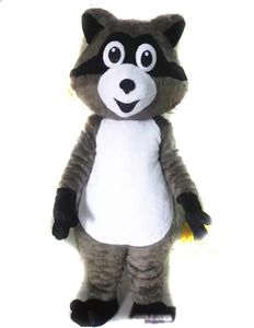 Factory Direct Sale Direct Grey Puppy Mascot Traje de tamanho adulto mascotes de cães vestido de festa de natal