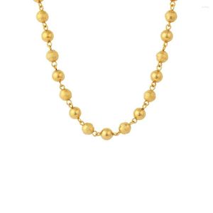 Chains FS Classic Africa Beads Long Necklace Fashion Gold Jewelry Custome For Women&Men Valentines Day Gift Accessories