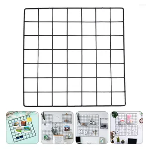 Hooks 2pcs Iron Po Wall Hanging Ornament DIY Metal Grids Display Postcards Picture