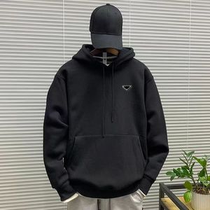 Pra2 Erkek Hoodies Sweater Gömlek Uzun Kollu Fleece Hoodie Kadın Tasarımcı Sweatshirt Moda Katı Baskı Sonbahar ve Kış Hoodies Külkü