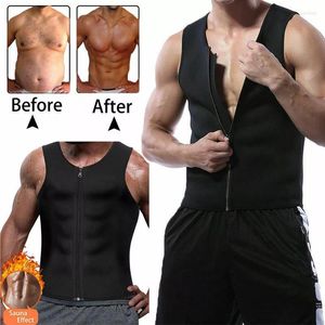 Men's Body Shapers Size Men's Sweat Vest Thermo Slimming Sauna Suit Weight Loss Shapewear Ultra Neoprene Tight-fitting Trainer