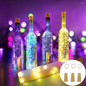 Dizeler 1/3/5pcs Şarap Şişesi Cork LED String Işıkları Noel Dekorasyon Peri Garland Navidad 2022 Cristmas Yıl 2023