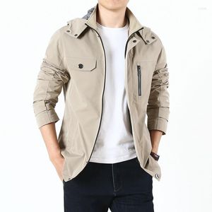 Men's Tracksuits Spring And Autumn Thin Trench Coat Outdoor Jacket Men's Youth Middle-aged Elderly Large Casual Sports