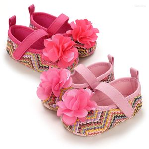 First Walkers Baby Shoes Spring And Autumn 0-1 Year Old Female Princess Flower Soft Sole Non-slip Toddler