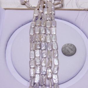 Łańcuchy 9 16 mm duży rozmiar kształt przycisku luźny naszyjnik Pearl Naszyjnik prawdziwy sznur 38 cm Długość biżuterii DIY Naszyjnik/bransoletka